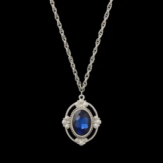 White House Historical Association Blue Room Oval Pendant Necklace New