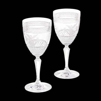 White House Historical Association Cristal De Paris Set of Glasses Clearance