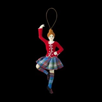 White House Historical Association Female Highland Dancer Felt Ornament Flash Sale