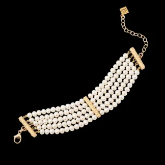 White House Historical Association Five Strand Cultured Pearl Bracelet Cheap