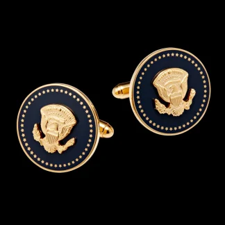 White House Historical Association Gold and Navy Truman Seal Cufflinks Outlet