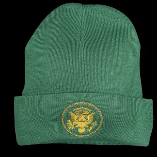 White House Historical Association Green Truman Seal Beanie Hot
