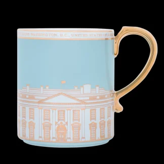 White House Historical Association Light Blue White House Mug Best Sale