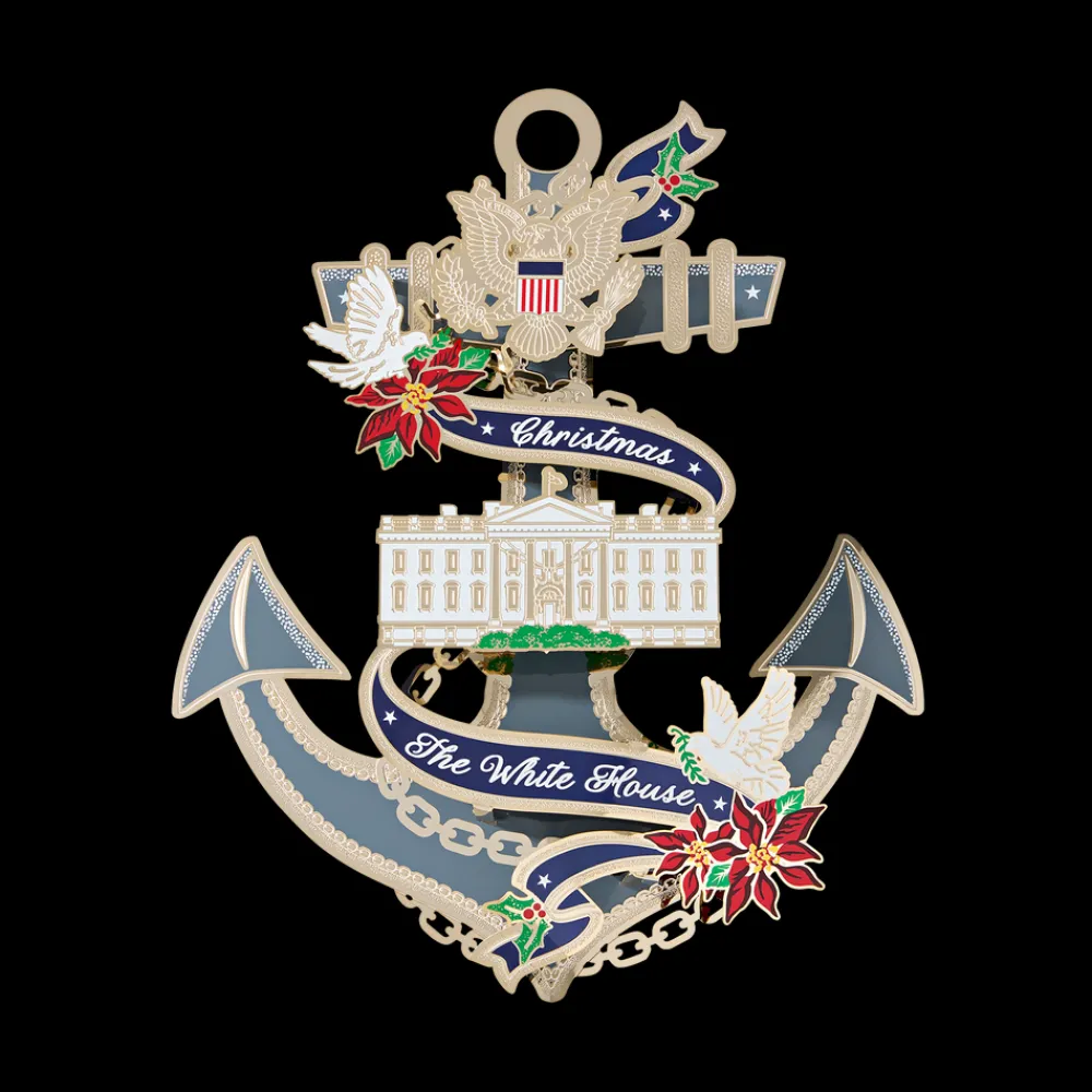 White House Historical Association Official 2024 White House Christmas Ornament 10" Display Fashion