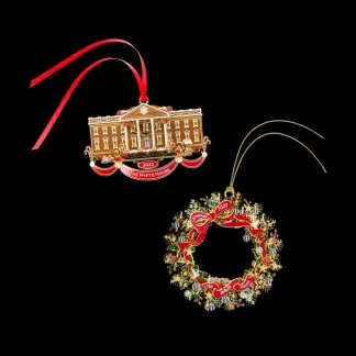 White House Historical Association Official 2023 White House Christmas Ornament and Official 2022 White House Christmas Ornament, Bundle Cheap