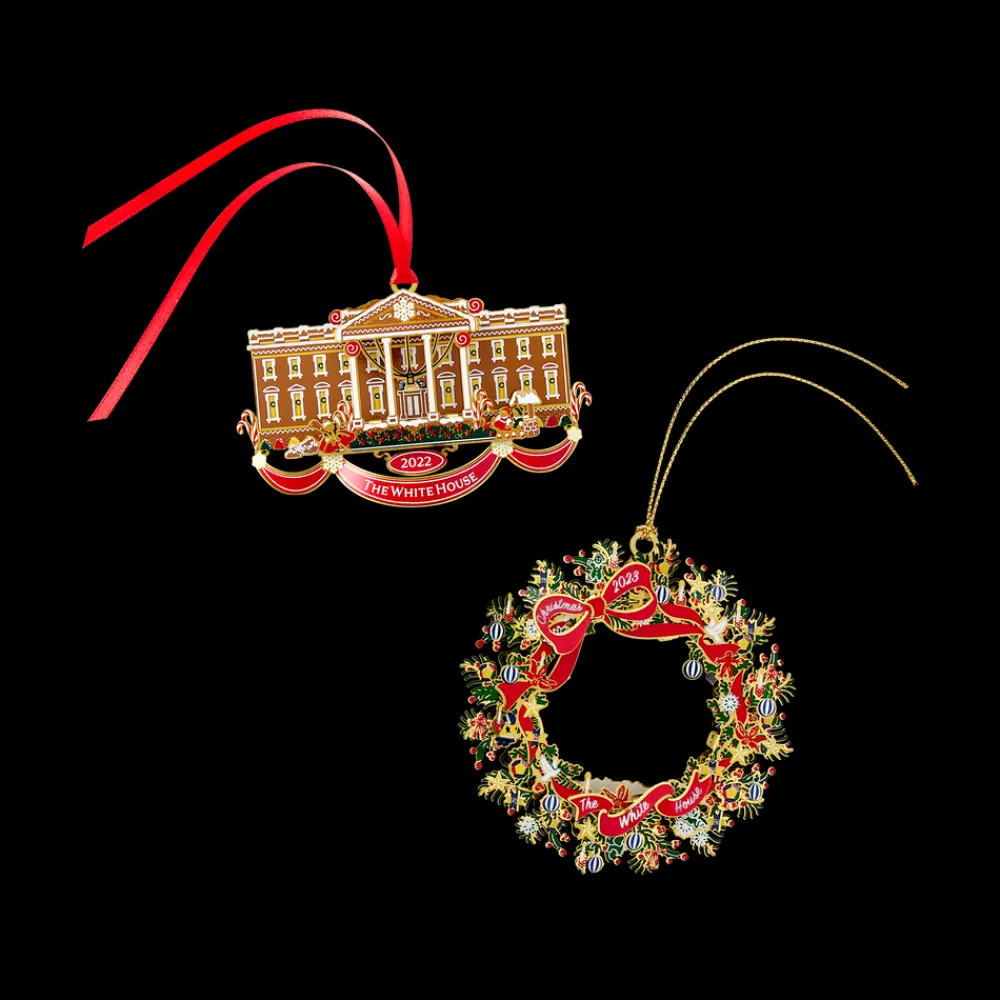 White House Historical Association Official 2023 White House Christmas Ornament and Official 2022 White House Christmas Ornament, Bundle Cheap