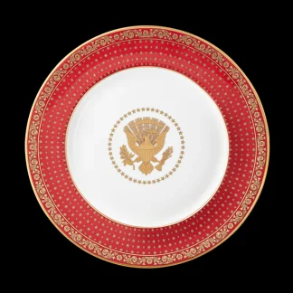 White House Historical Association Red Room Dessert Plate Hot