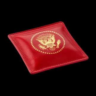 White House Historical Association Red Truman Seal Leather Paperweight Store