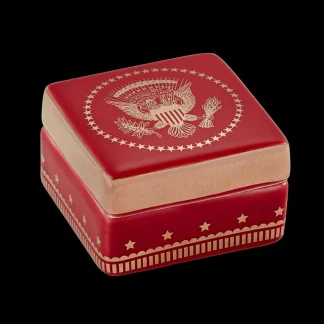 White House Historical Association Red Truman Seal Lidded Box Flash Sale