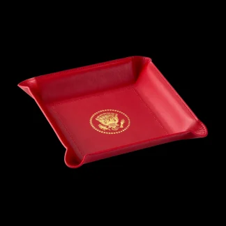 White House Historical Association Red Truman Seal Valet Tray Hot
