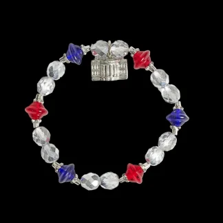 White House Historical Association Red, White, and Blue White House Charm Stretch Bracelet Shop