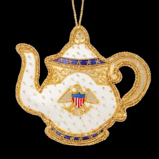 White House Historical Association Roosevelt China Teapot Ornament Cheap