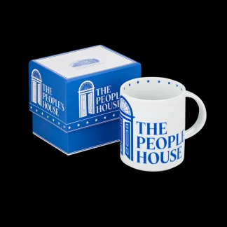 White House Historical Association The People's House Blue and White Logo Mug Best