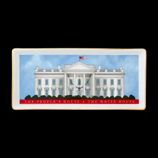 White House Historical Association The People's House, White House Red with Gold Tray Shop