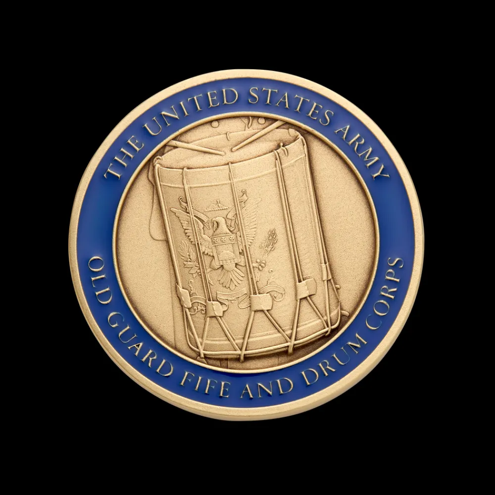 White House Historical Association US Army "Old Guard" Fife and Drum Corps Challenge Coin Hot