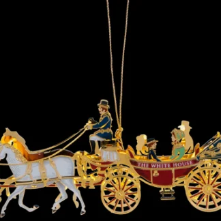 White House Historical Association 2001 White House Christmas Ornament, A First Family's Carriage Ride Best