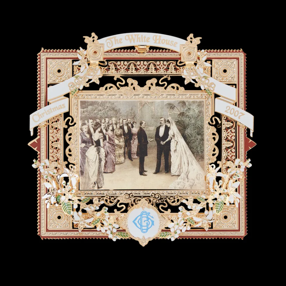 White House Historical Association 2007 White House Christmas Ornament, A President Marries in the White House Best Sale