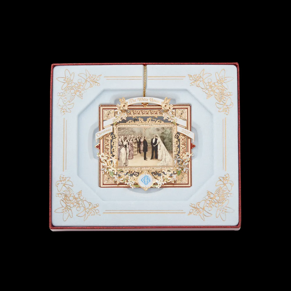 White House Historical Association 2007 White House Christmas Ornament, A President Marries in the White House Best Sale