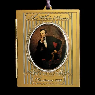 White House Historical Association 1999 White House Christmas Ornament, President Abraham Lincoln's Portrait Online