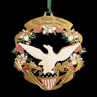 White House Historical Association 1998 White House Christmas Ornament, The American Bald Eagle and Shield Cheap